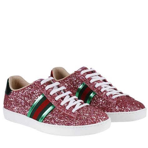 pink Gucci sneakers women